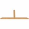 Ekena Millwork Portland Timber Gable Bracket, Western Red Cedar, 60"W x 27"H x 1 1/2"D x 3 1/2"F, 11/12 Pitch GBW060X27X0204POR00SWR - alternate 2